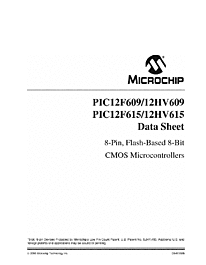 DataSheet PIC12F615 pdf